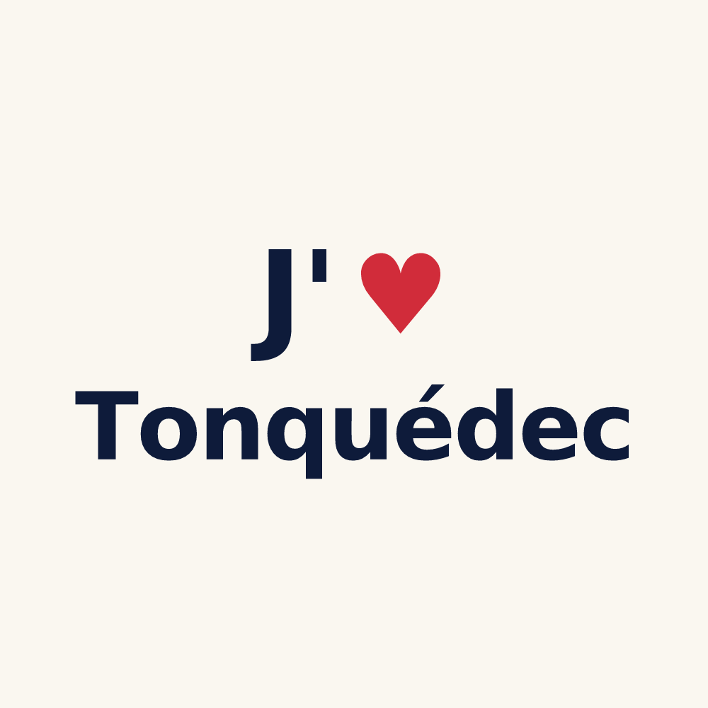 Tasse personnalisée Tonquédec — design J'aime Tonquédec