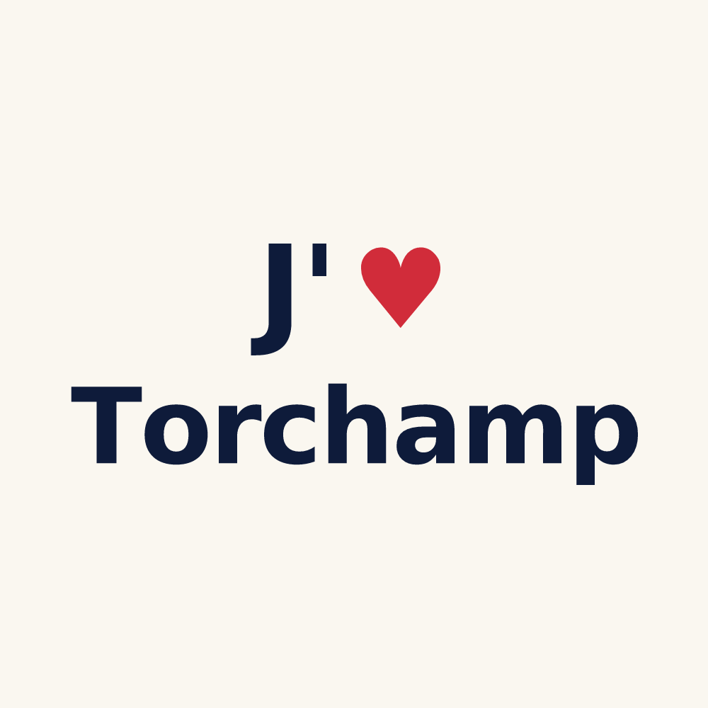 Tasse personnalisée Torchamp — design J'aime Torchamp
