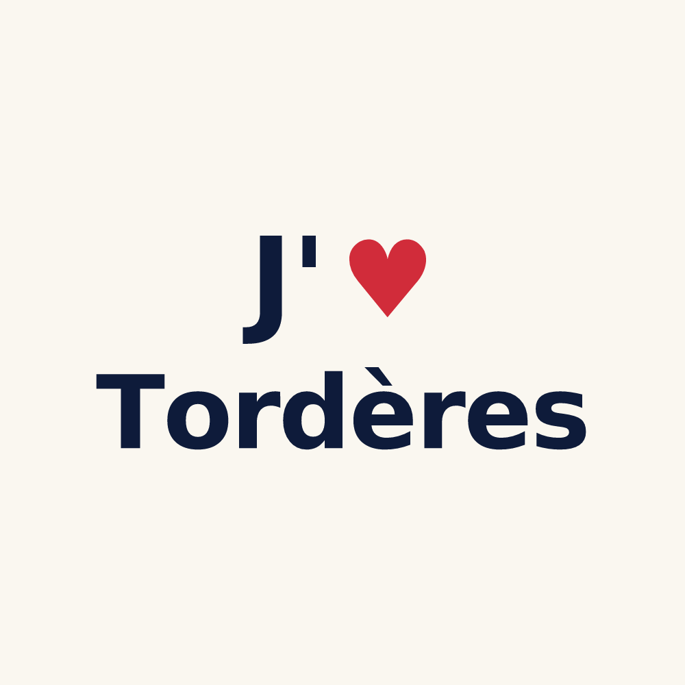 Tasse personnalisée Tordères — design J'aime Tordères