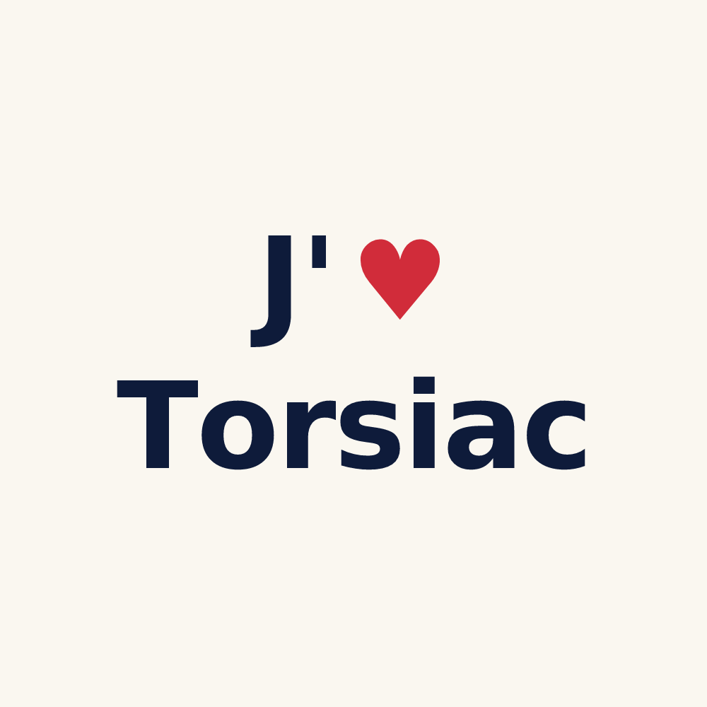 Tasse personnalisée Torsiac — design J'aime Torsiac