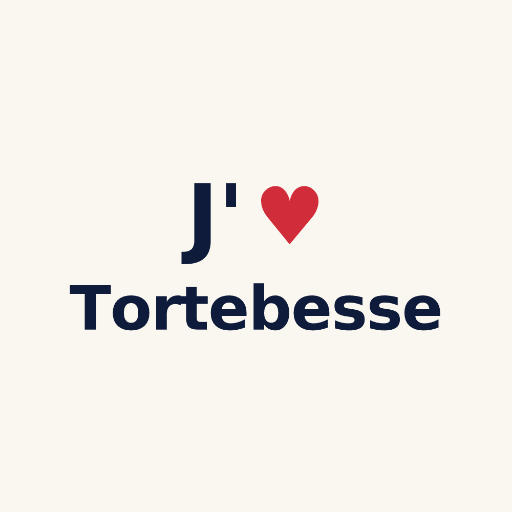 Tasse personnalisée Tortebesse — design J'aime Tortebesse