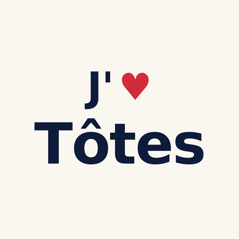 Tasse personnalisée Tôtes — design « J'aime Tôtes » imprimé sur la tasse