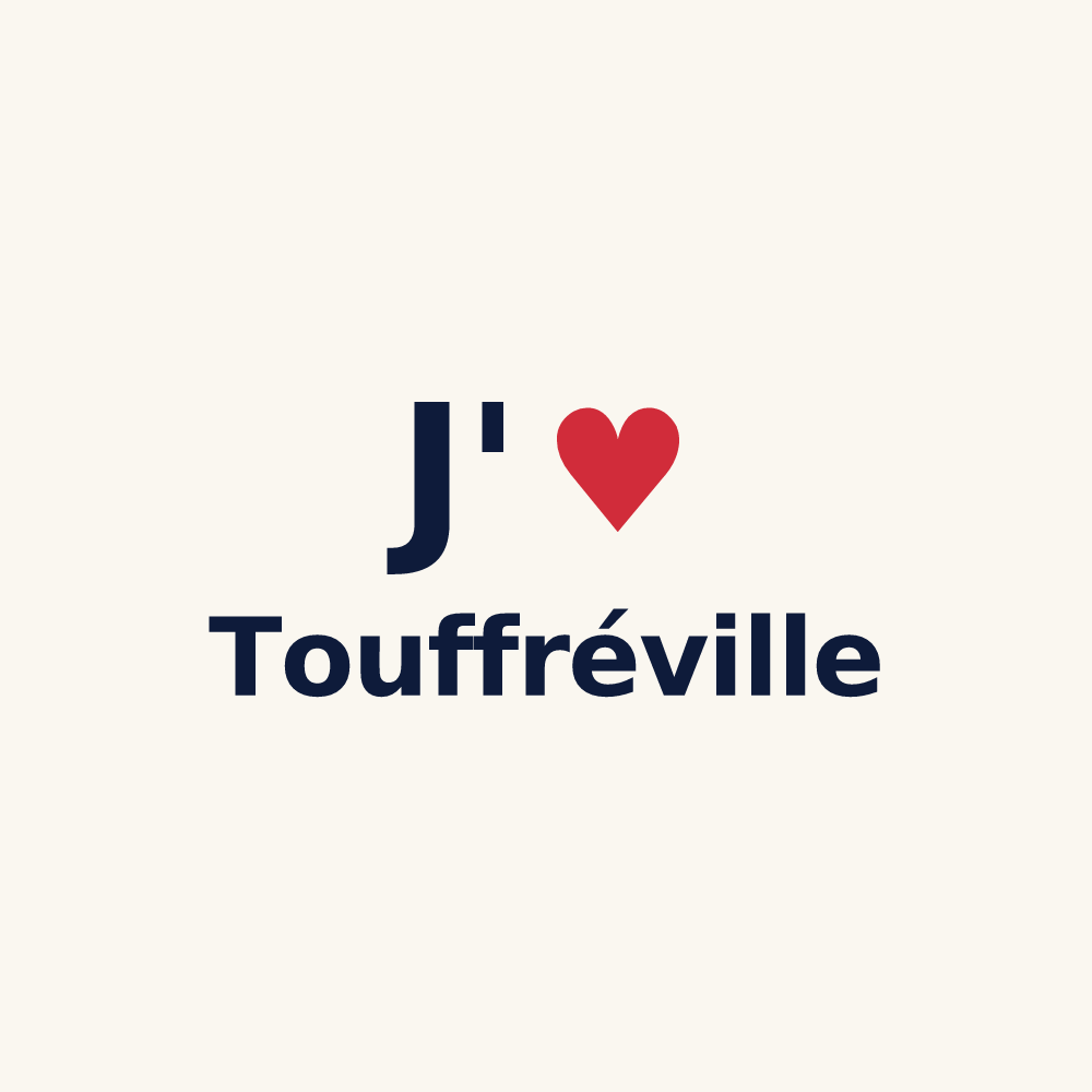 Tasse personnalisée Touffréville — design J'aime Touffréville