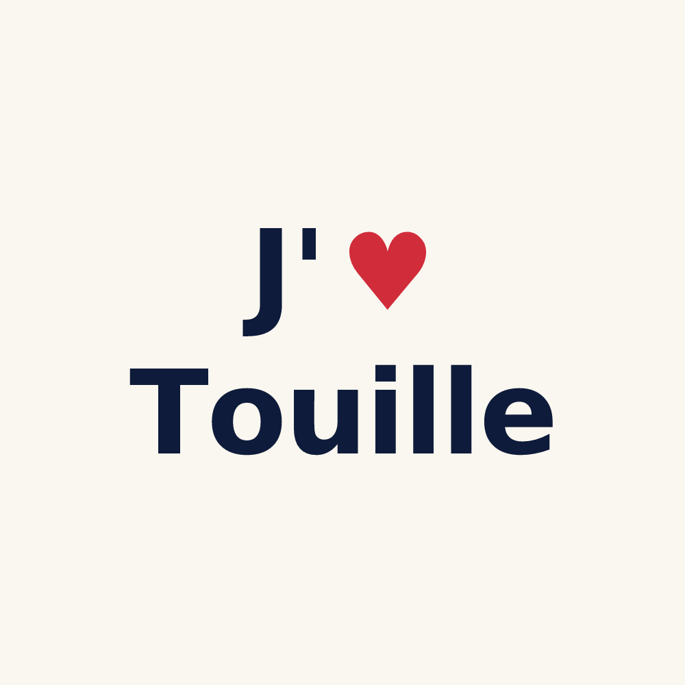 Tasse personnalisée Touille — design J'aime Touille