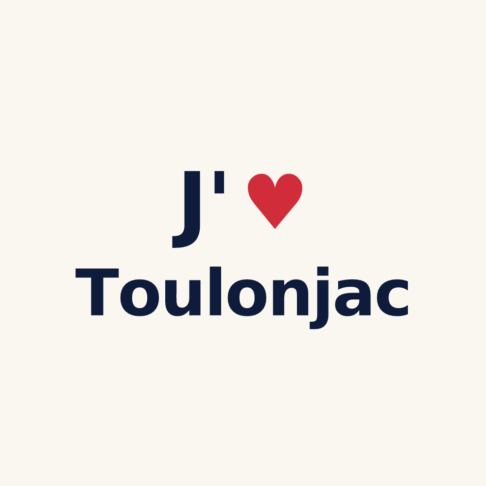 Tasse personnalisée Toulonjac — design J'aime Toulonjac