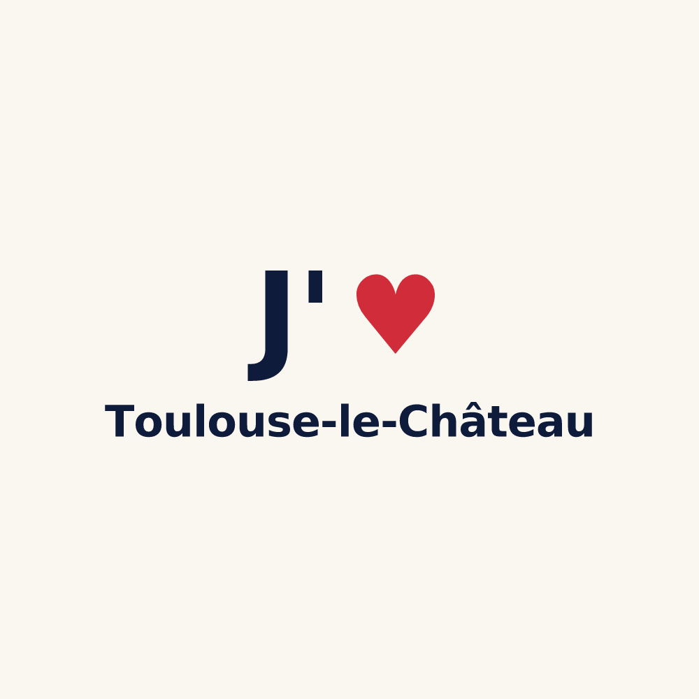 Tasse personnalisée Toulouse-le-Château — design J'aime Toulouse-le-Château