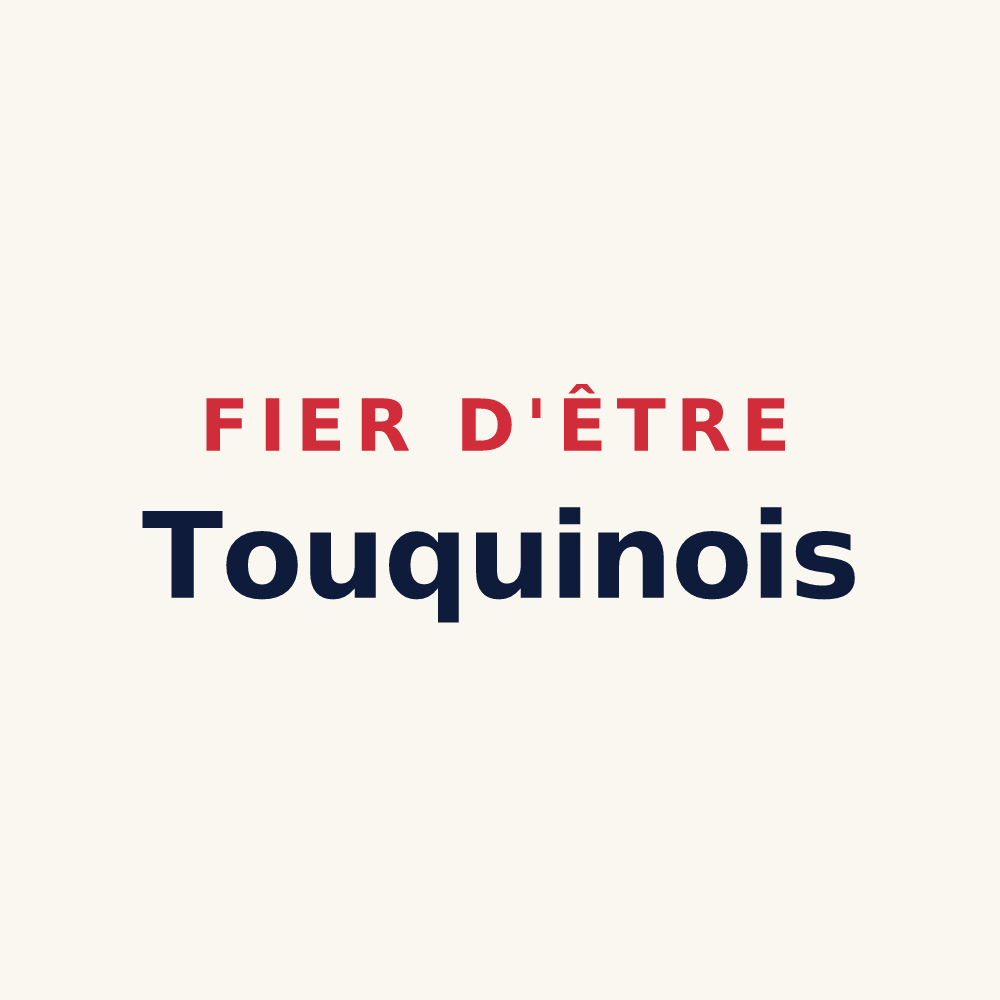 Tasse « Fier d'être Touquinois » — design pour Touquin