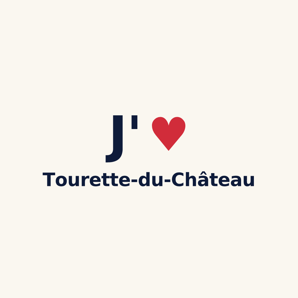 Tasse personnalisée Tourette-du-Château — design J'aime Tourette-du-Château
