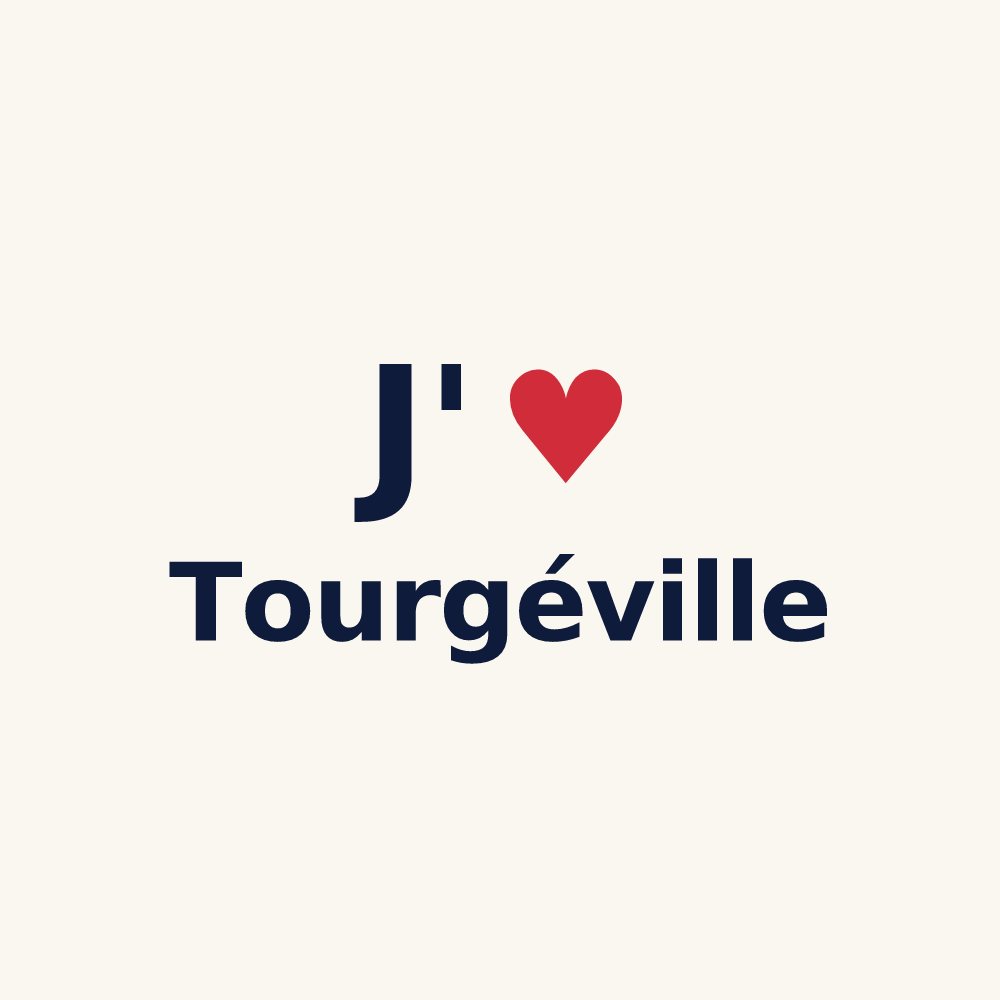 Tasse personnalisée Tourgéville — design J'aime Tourgéville