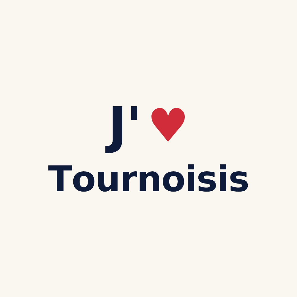 Tasse personnalisée Tournoisis — design J'aime Tournoisis