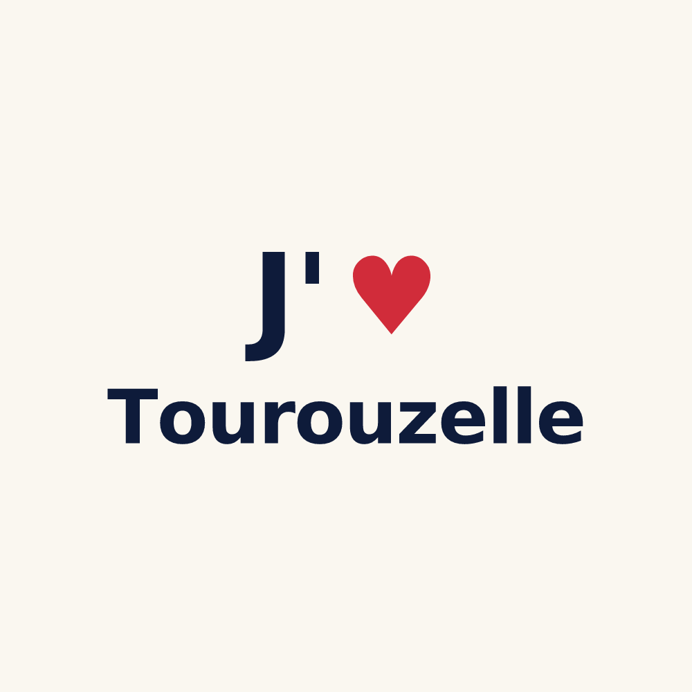 Tasse personnalisée Tourouzelle — design J'aime Tourouzelle