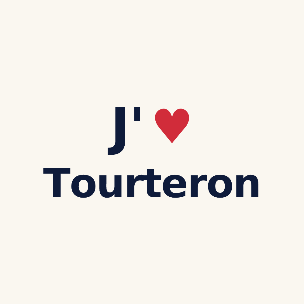 Tasse personnalisée Tourteron — design J'aime Tourteron