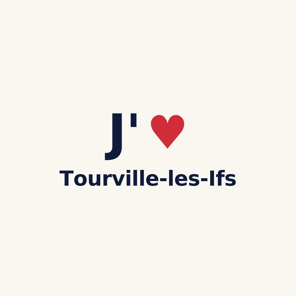 Tasse personnalisée Tourville-les-Ifs — design J'aime Tourville-les-Ifs