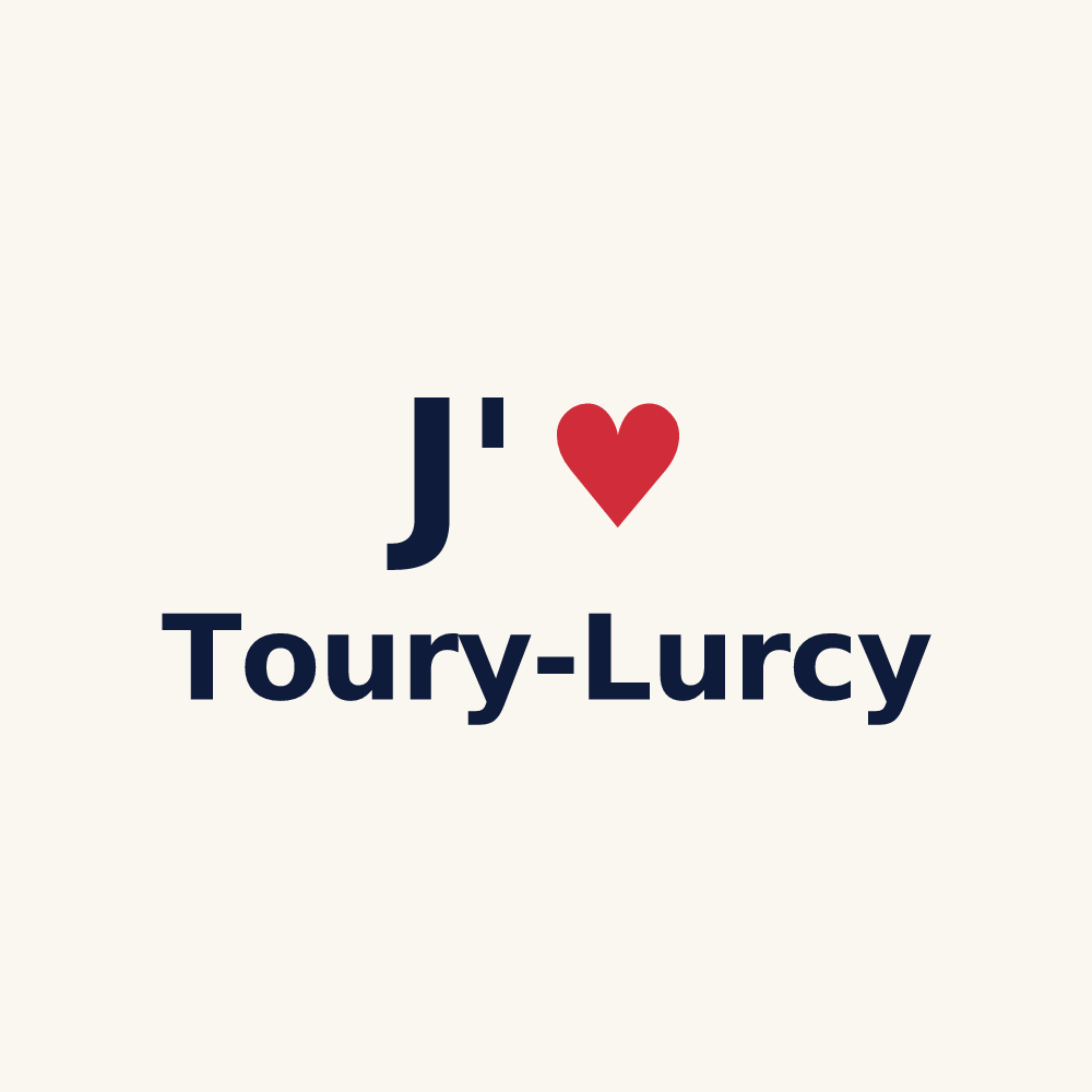 Tasse personnalisée Toury-Lurcy — design J'aime Toury-Lurcy