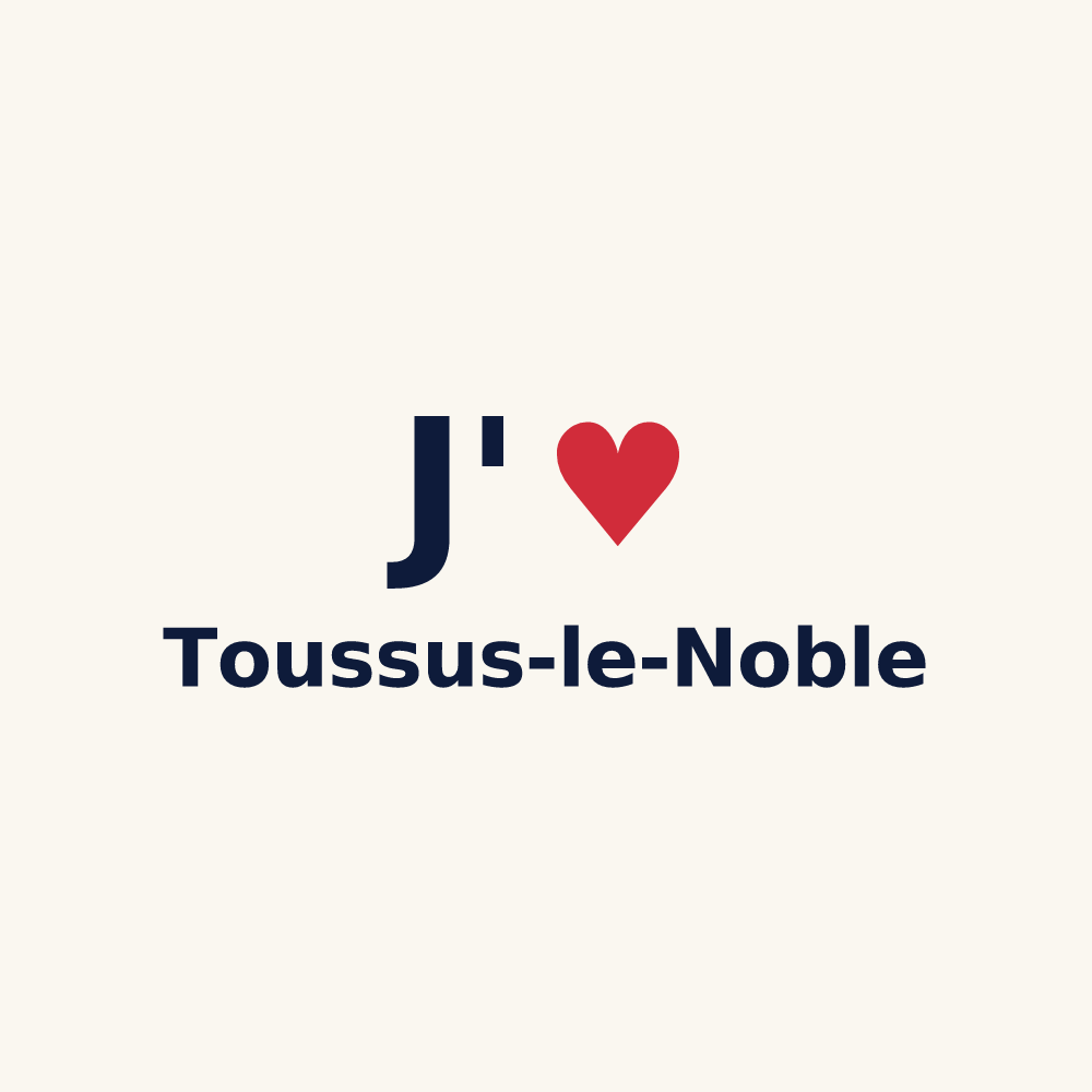 Tasse personnalisée Toussus-le-Noble — design J'aime Toussus-le-Noble