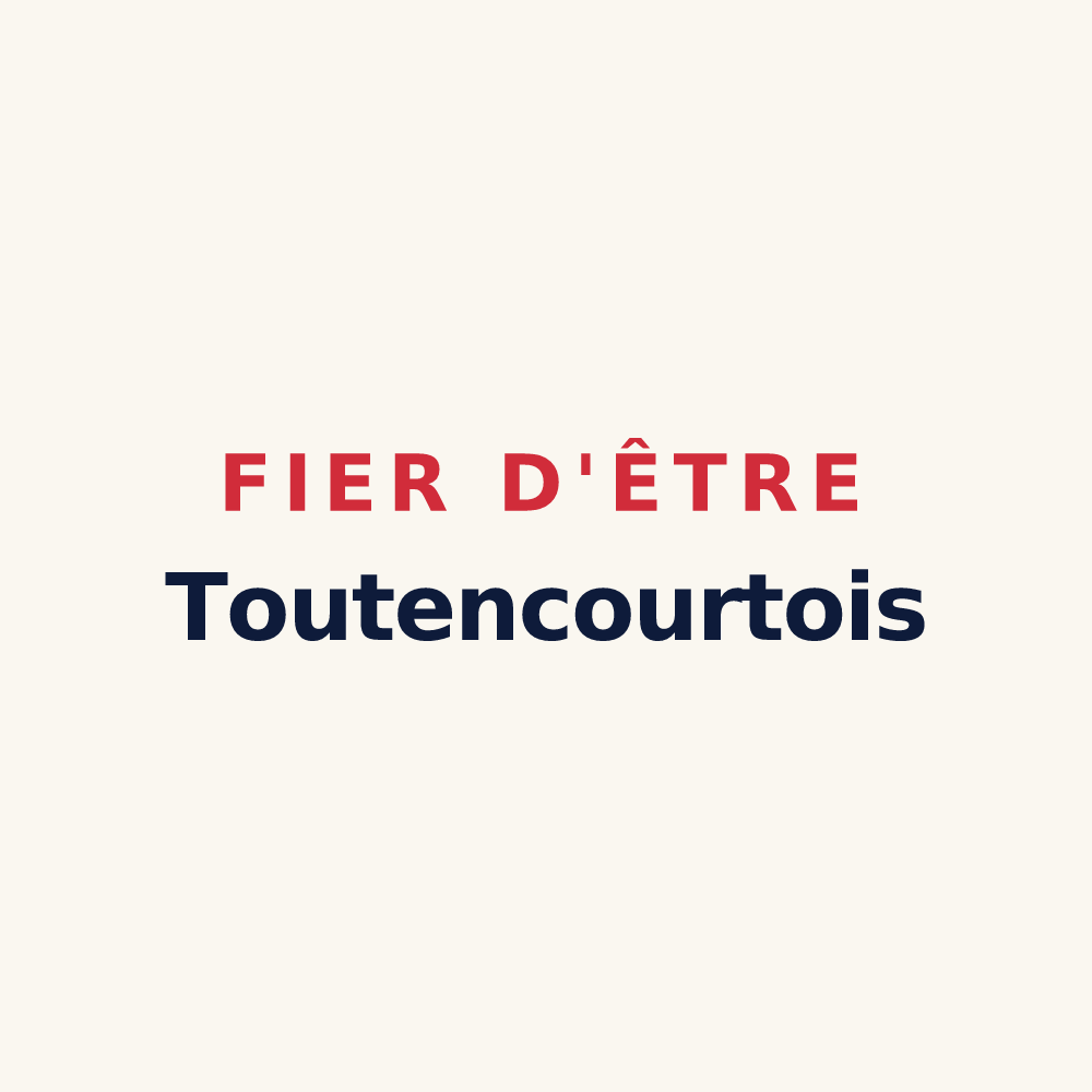 Tasse « Fier d'être Toutencourtois » — design pour Toutencourt