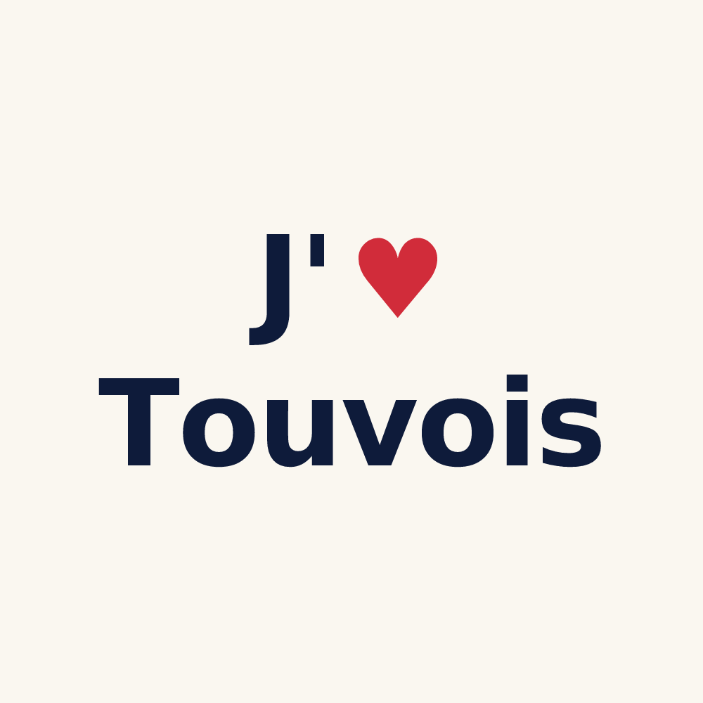 Tasse personnalisée Touvois — design J'aime Touvois