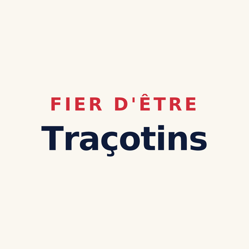 Tasse « Fier d'être Traçotins » — design pour Tracy-le-Mont