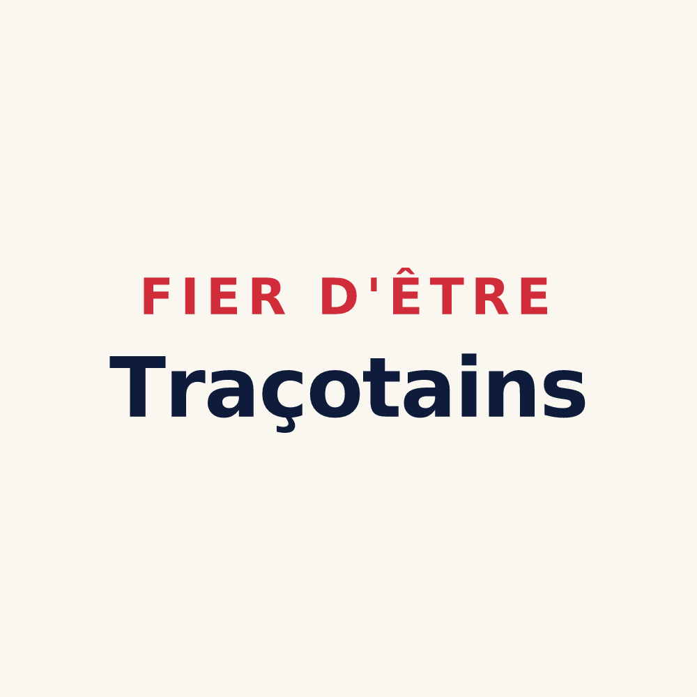 Tasse « Fier d'être Traçotains » — design pour Tracy-le-Val