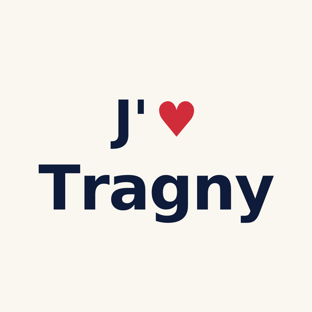 Tasse personnalisée Tragny — design J'aime Tragny