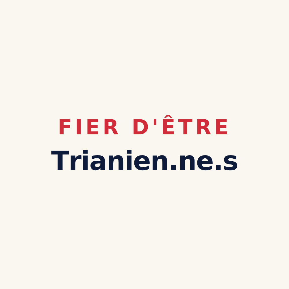 Tasse « Fier d'être Trianien.ne.s » — design pour Traînou