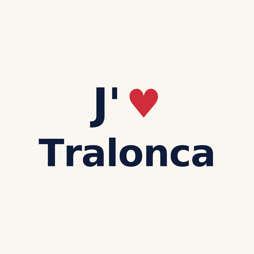 Tasse personnalisée Tralonca — design J'aime Tralonca