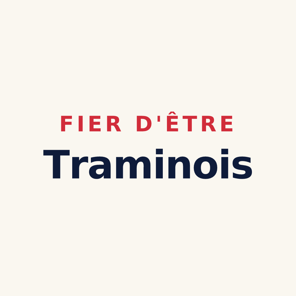 Tasse « Fier d'être Traminois » — design pour Tramain