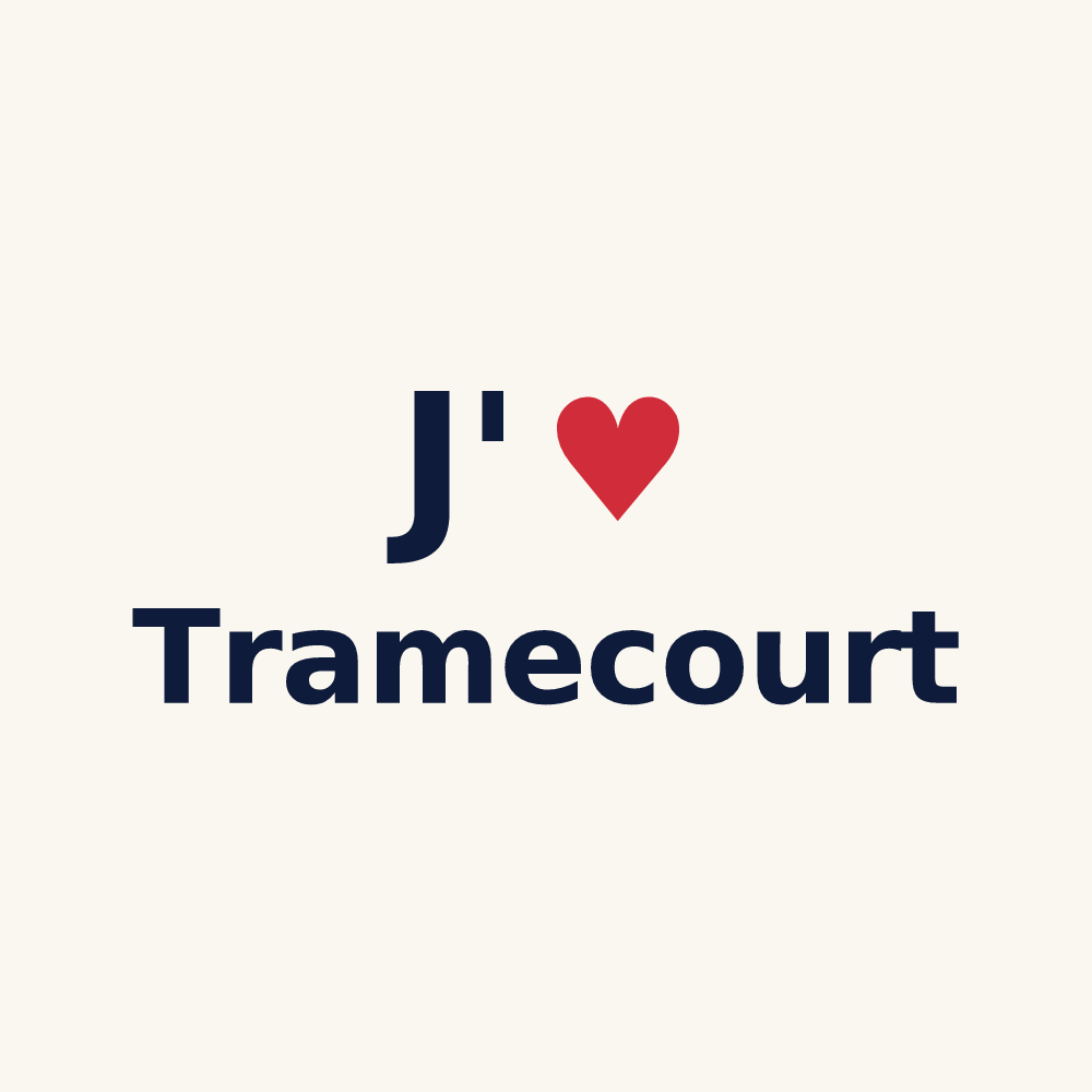 Tasse personnalisée Tramecourt — design J'aime Tramecourt
