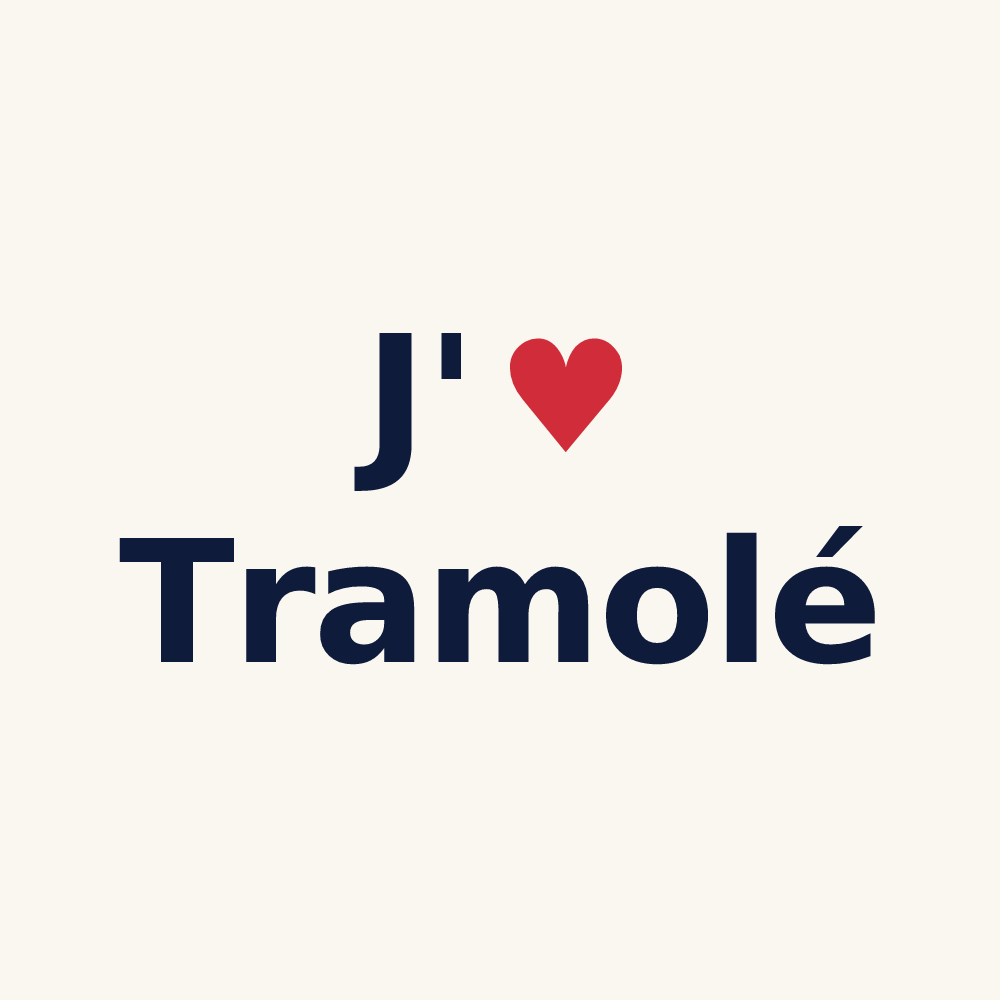 Tasse personnalisée Tramolé — design J'aime Tramolé