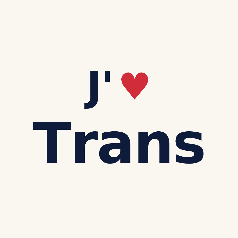 Tasse personnalisée Trans — design J'aime Trans
