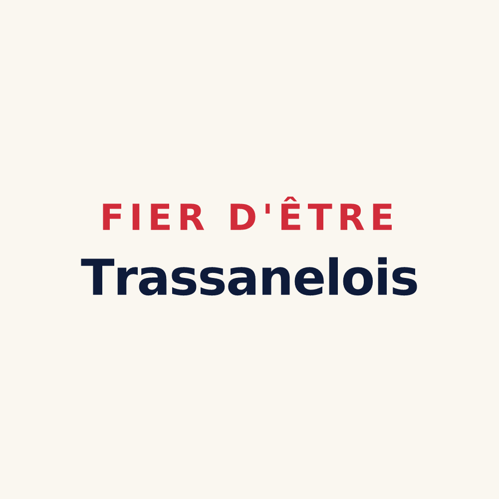 Tasse « Fier d'être Trassanelois » — design pour Trassanel