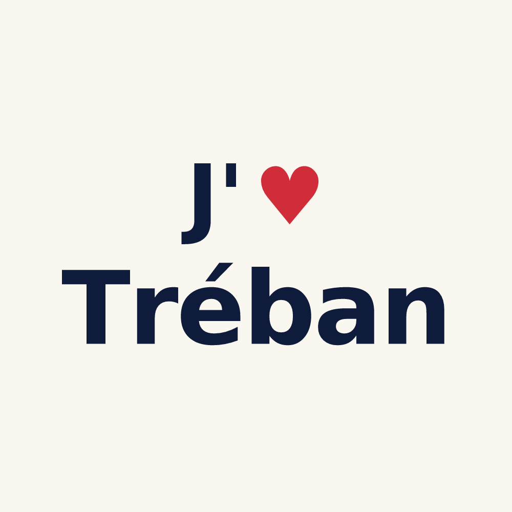 Tasse personnalisée Tréban — design J'aime Tréban