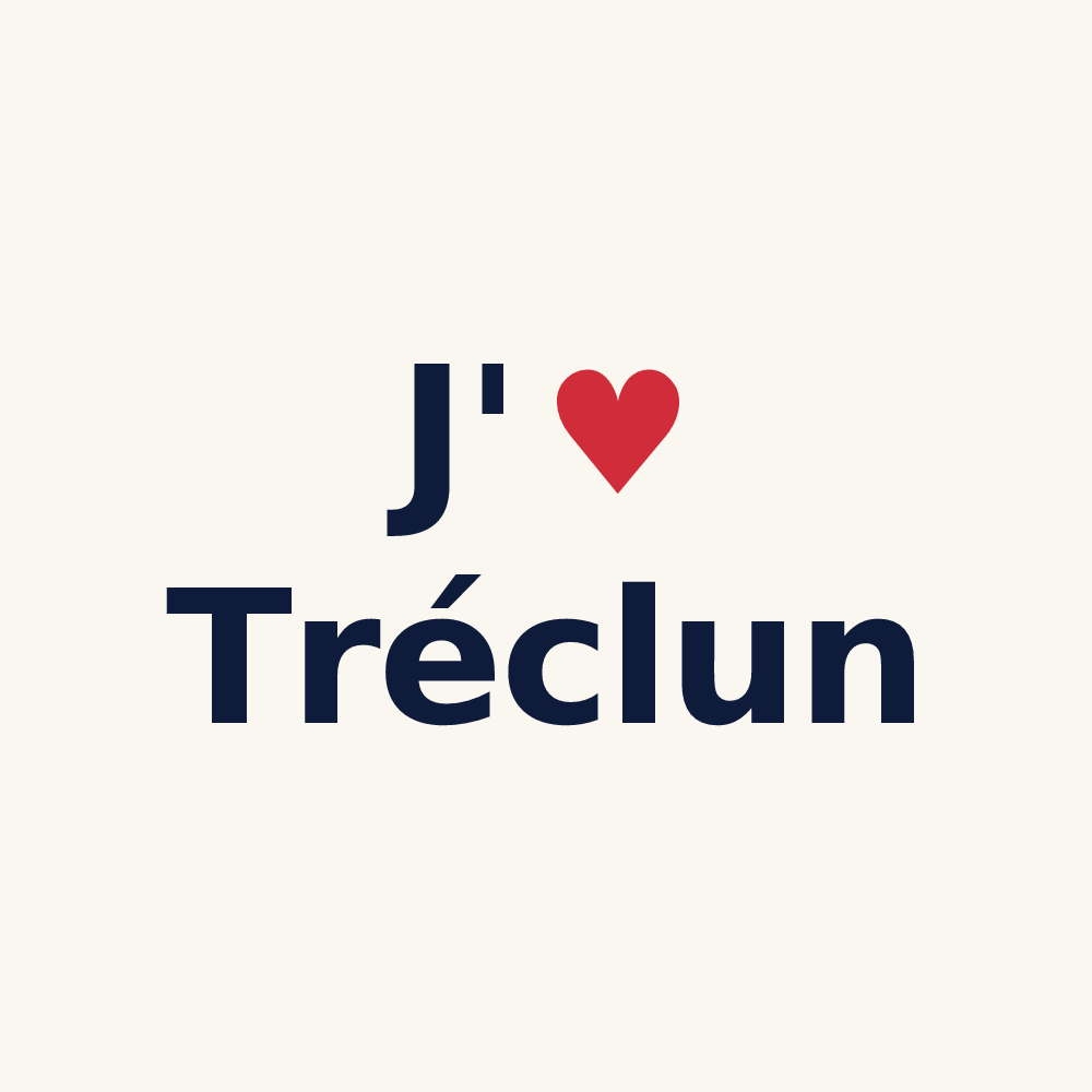 Tasse personnalisée Tréclun — design J'aime Tréclun
