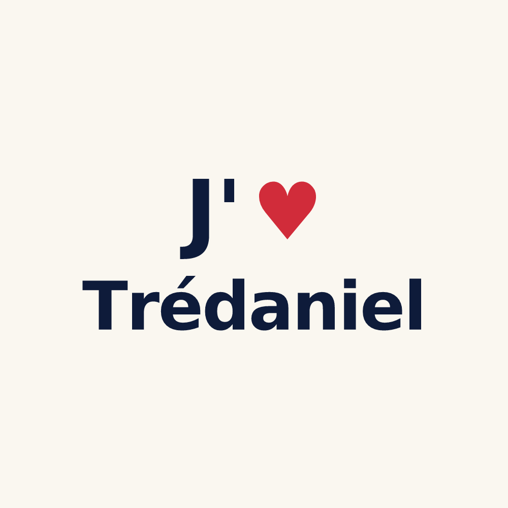 Tasse personnalisée Trédaniel — design J'aime Trédaniel
