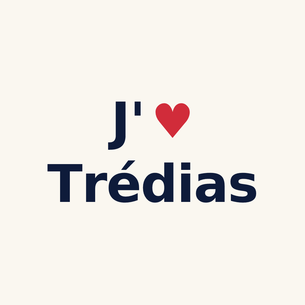 Tasse personnalisée Trédias — design J'aime Trédias