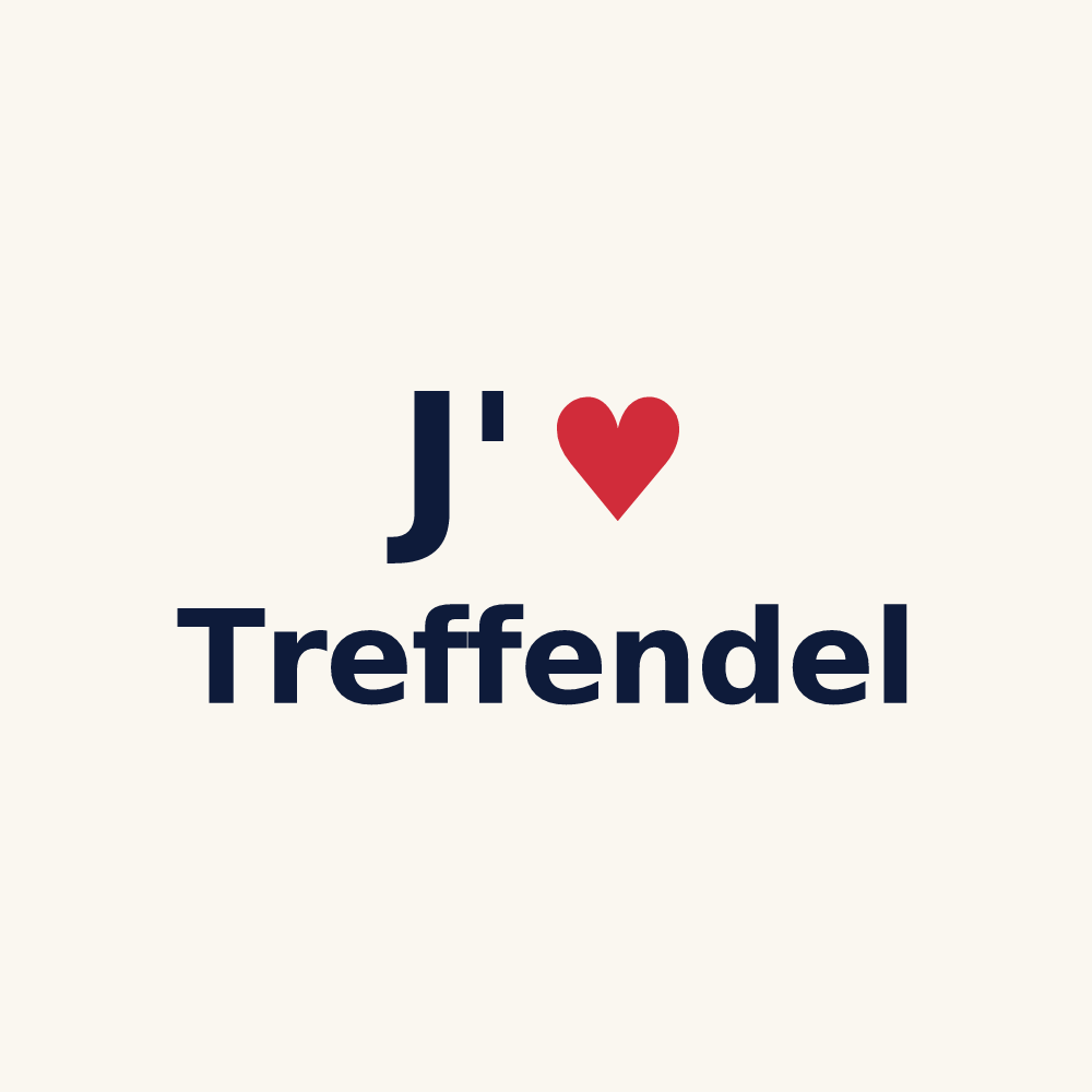 Tasse personnalisée Treffendel — design J'aime Treffendel