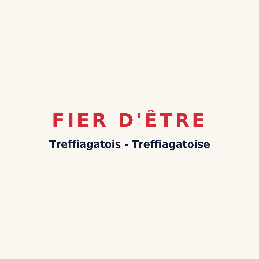 Tasse « Fier d'être Treffiagatois - Treffiagatoise » — design pour Treffiagat