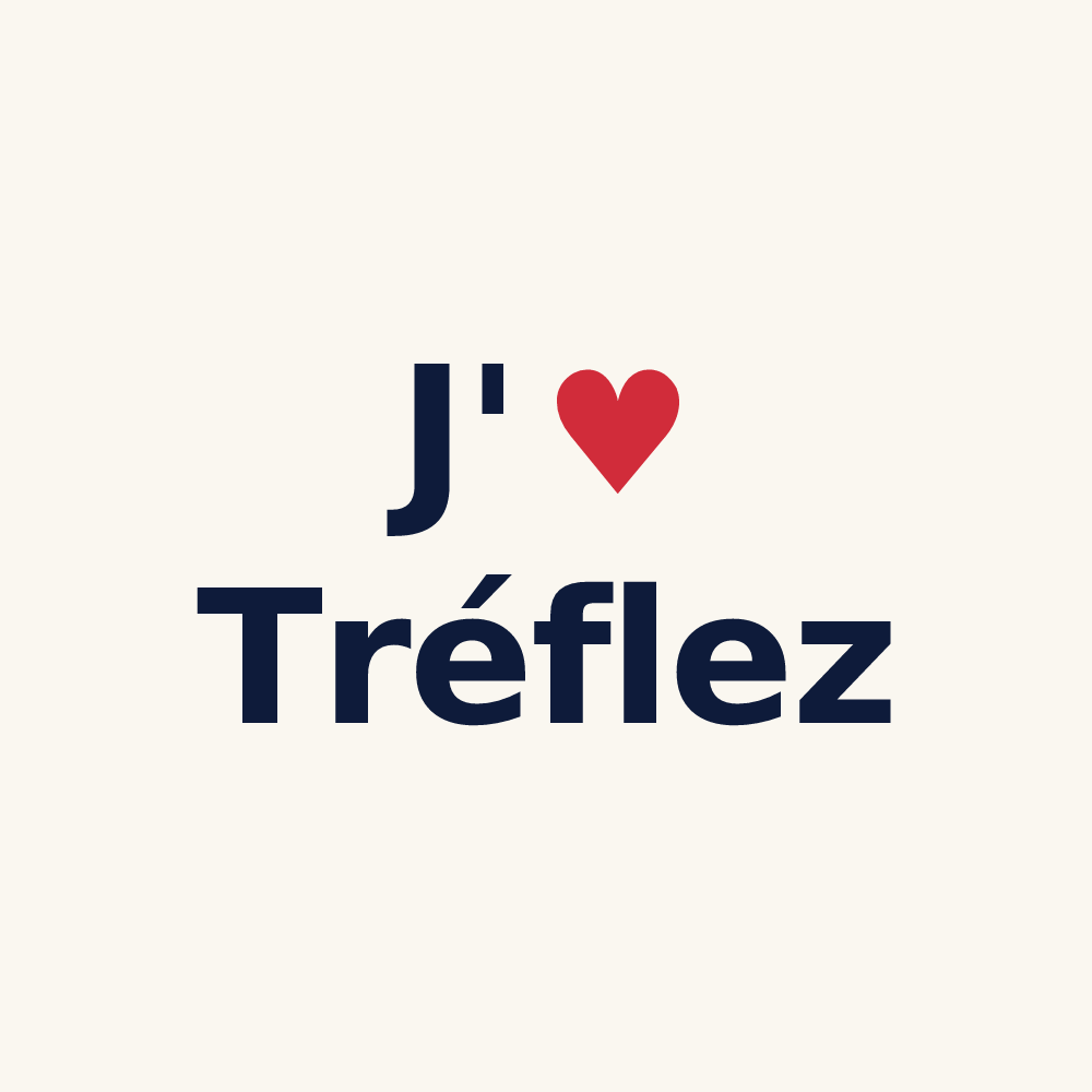 Tasse personnalisée Tréflez — design J'aime Tréflez