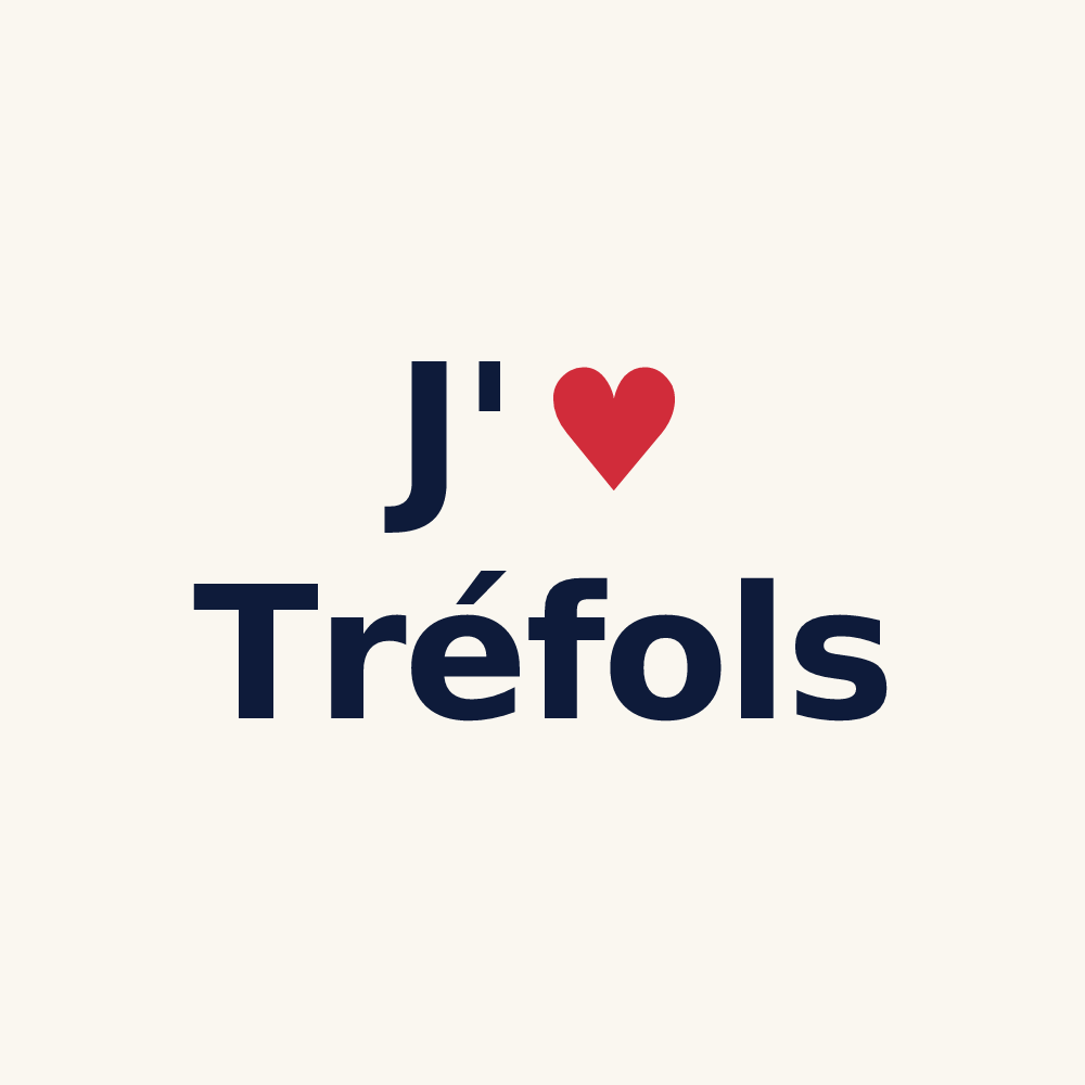 Tasse personnalisée Tréfols — design J'aime Tréfols