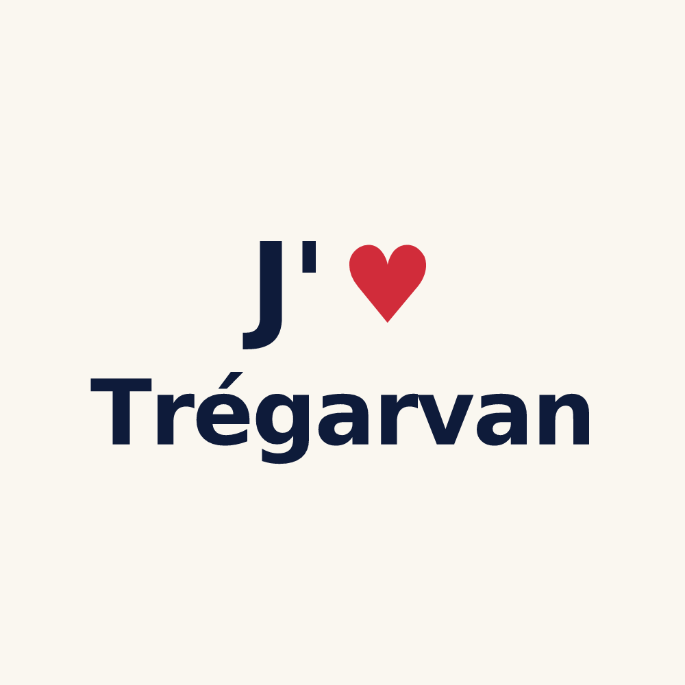 Tasse personnalisée Trégarvan — design J'aime Trégarvan