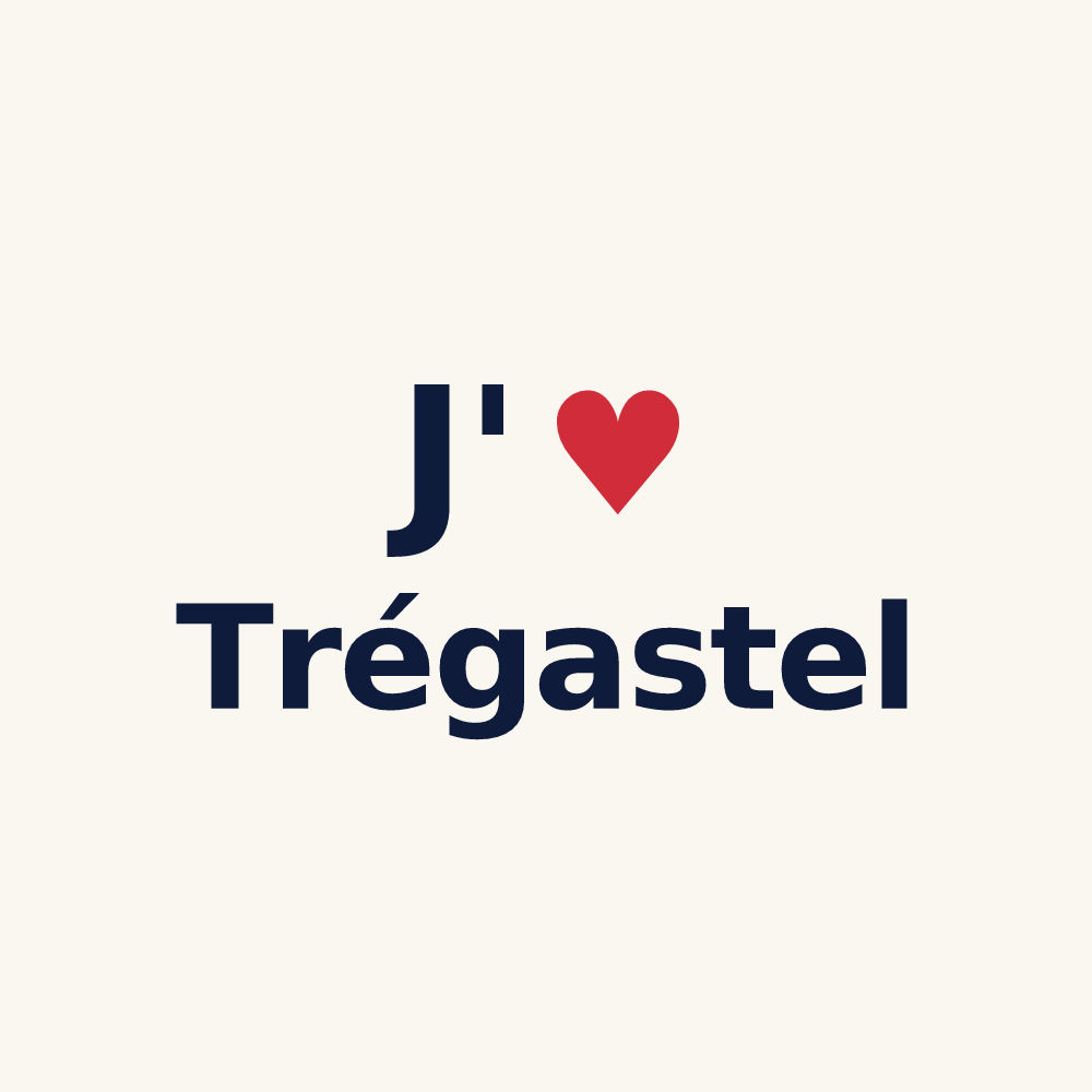 Tasse personnalisée Trégastel — design J'aime Trégastel