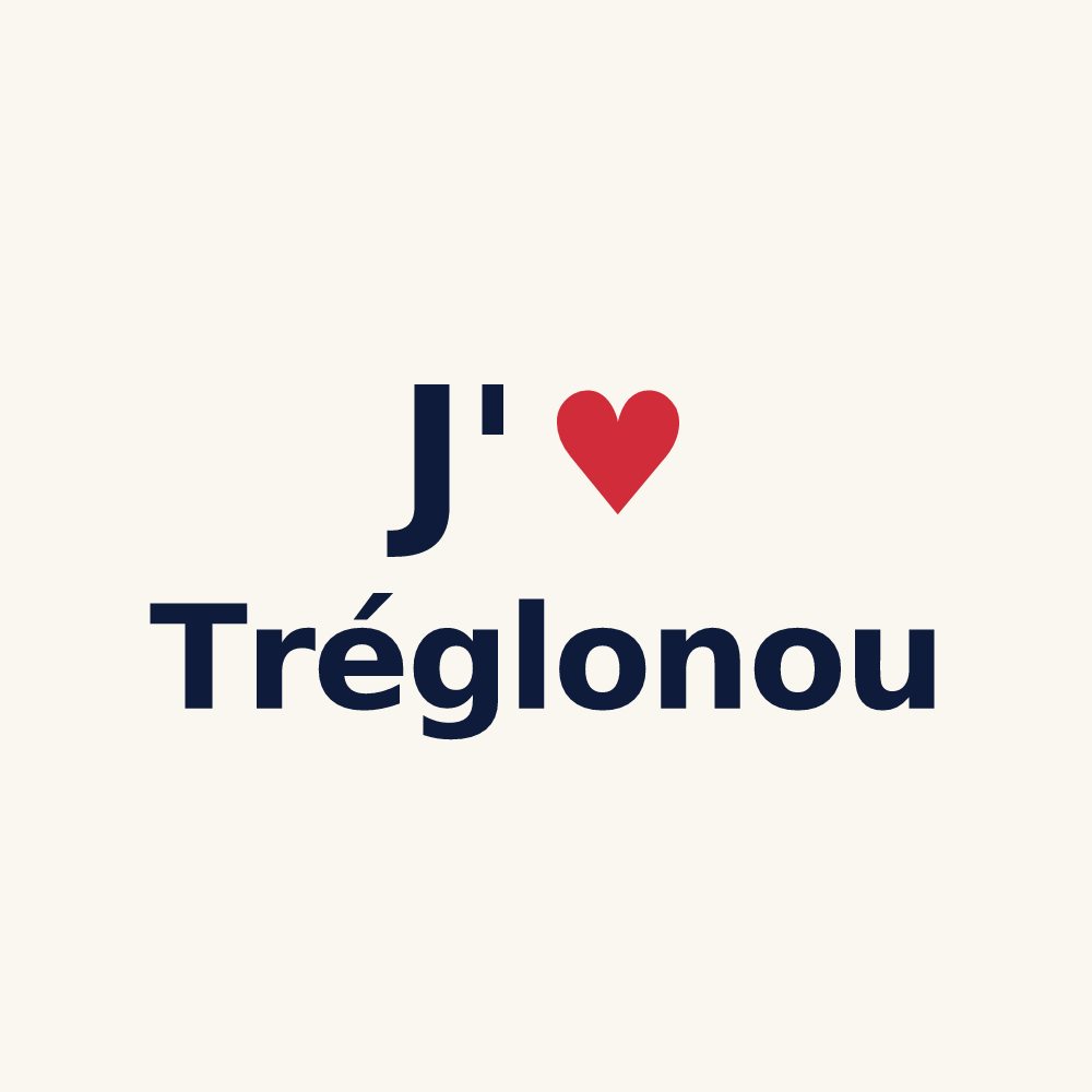 Tasse personnalisée Tréglonou — design J'aime Tréglonou