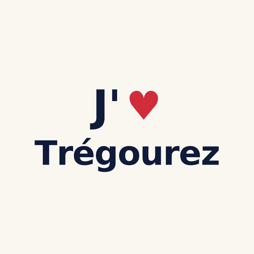 Tasse personnalisée Trégourez — design J'aime Trégourez