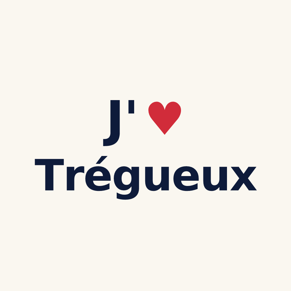 Tasse personnalisée Trégueux — design J'aime Trégueux
