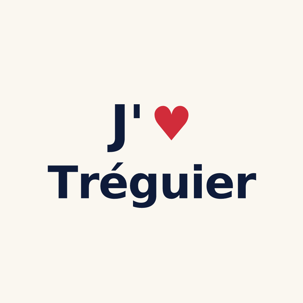 Tasse personnalisée Tréguier — design J'aime Tréguier