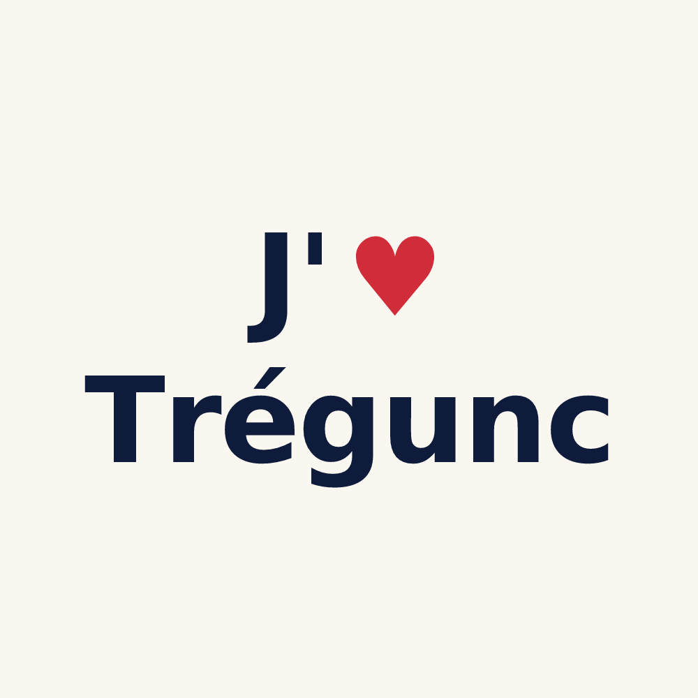 Tasse personnalisée Trégunc — design J'aime Trégunc