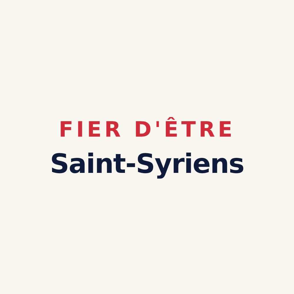 Tasse « Fier d'être Saint-Syriens » — design pour Treize-Septiers