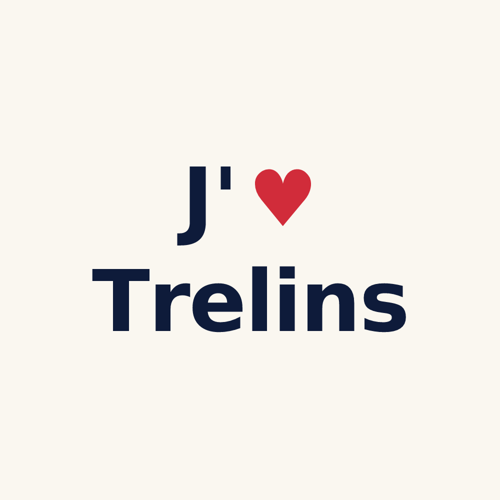 Tasse personnalisée Trelins — design J'aime Trelins