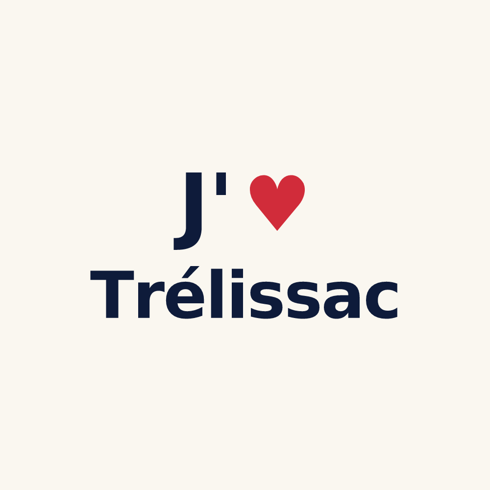 Tasse personnalisée Trélissac — design J'aime Trélissac
