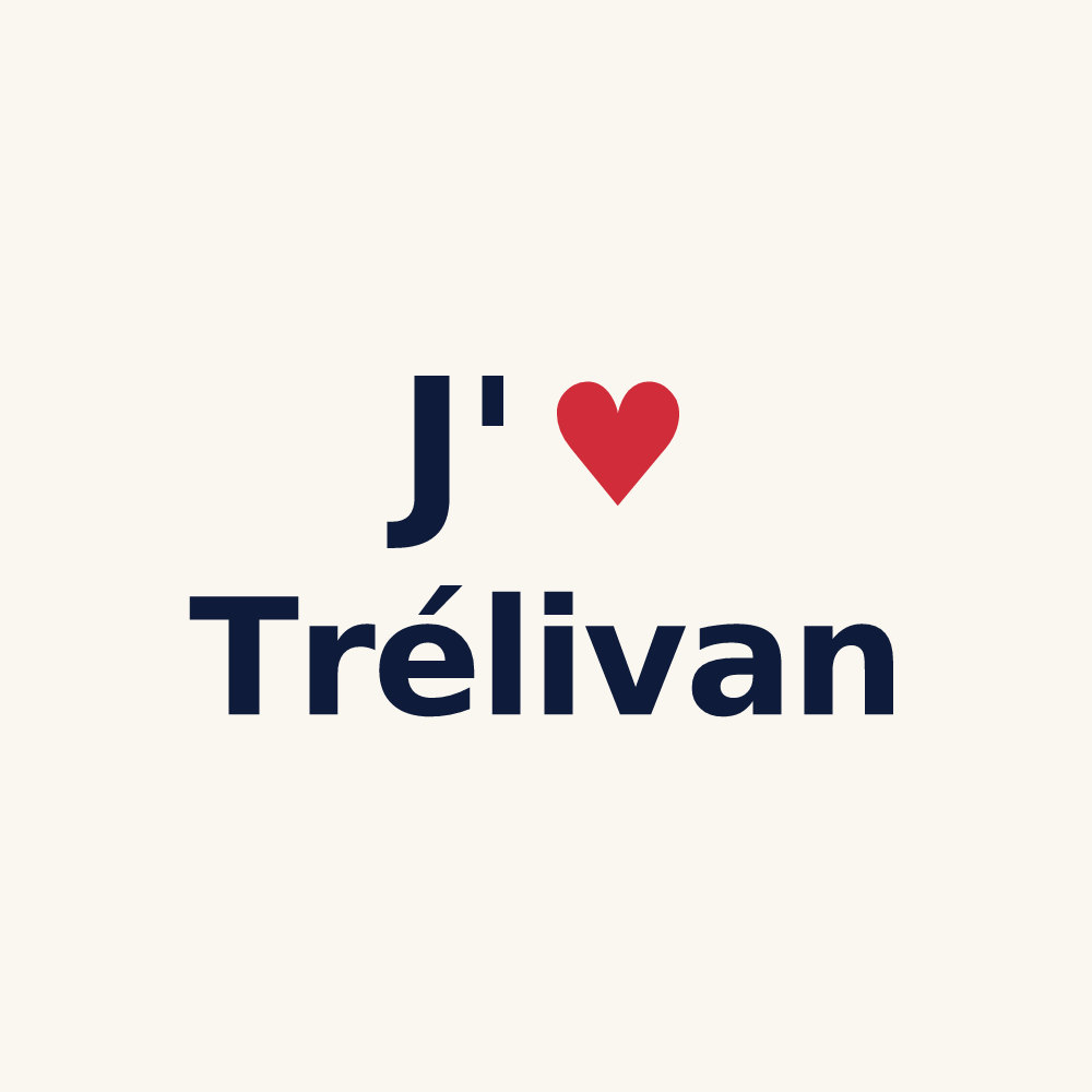 Tasse personnalisée Trélivan — design J'aime Trélivan